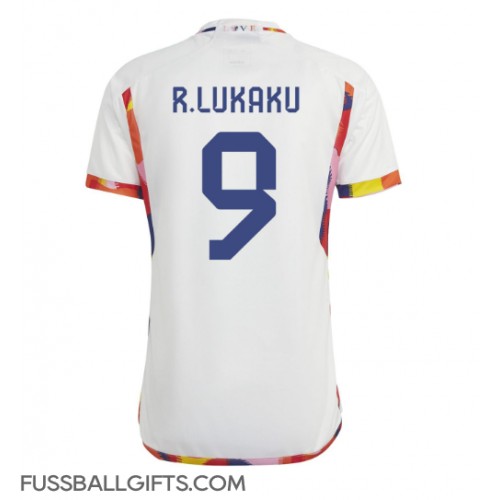 Belgien Romelu Lukaku #9 Fußballbekleidung Auswärtstrikot WM 2022 Kurzarm